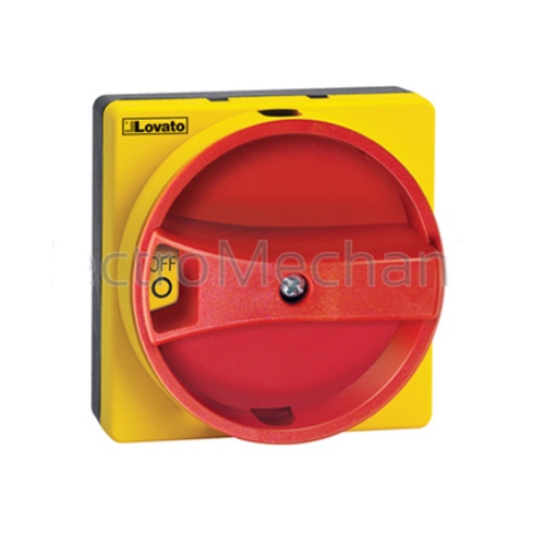 LOVATO Red/Yellow Door Interlock Handle