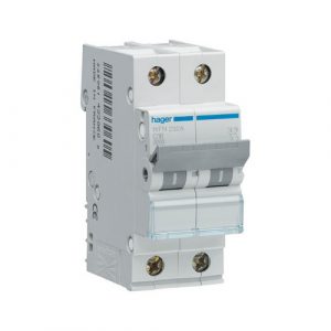 NF/HLF Series Miniature Two Pole Circuit Breakers 10kA C Curve