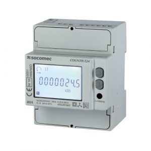 SOCOMEC|48503003 Three Phase Direct Connection kWh Meter 63A